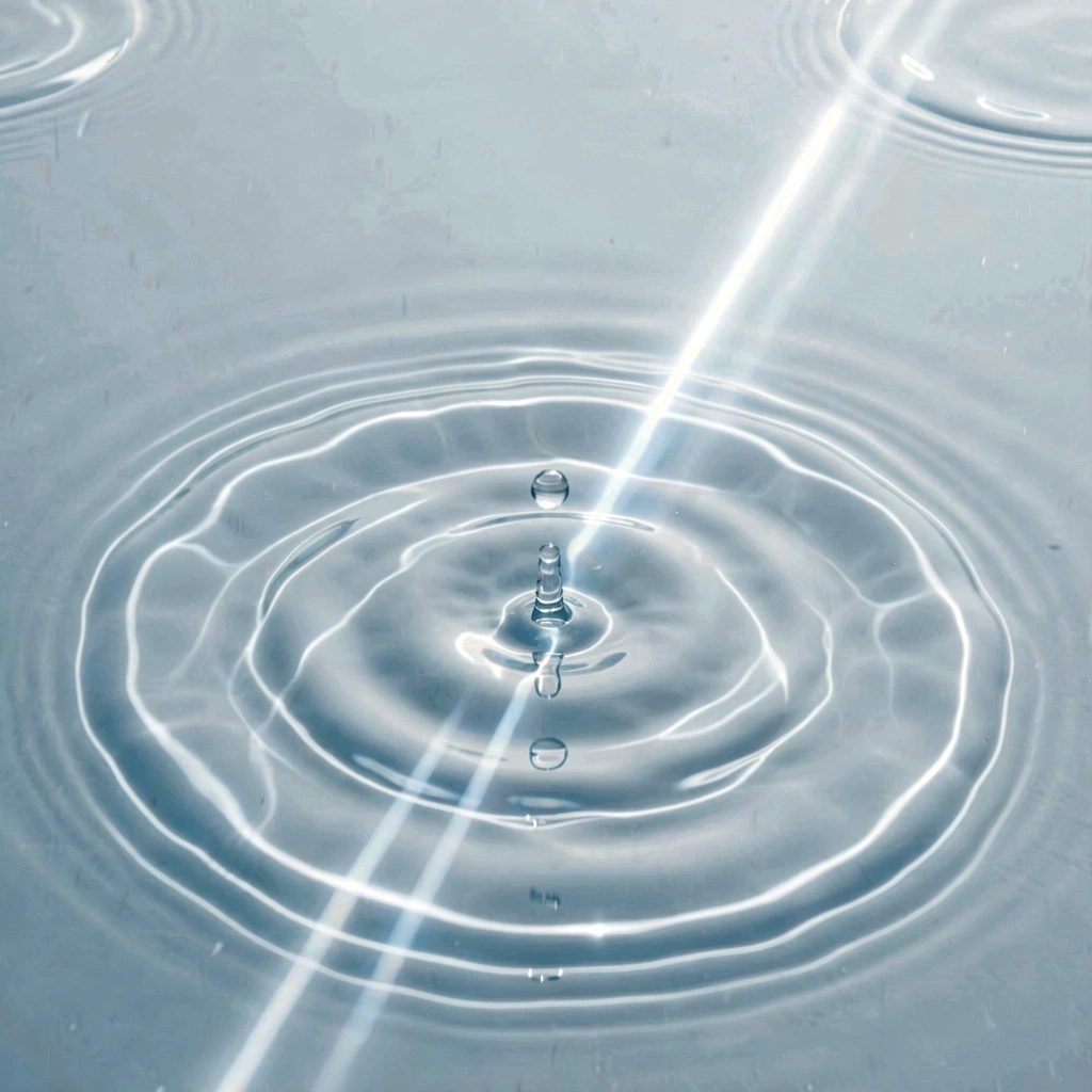 Tisztaság és hidratálás vizuális metaforája